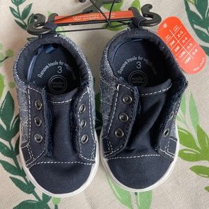 Wonder Nation Baby Canvas Sneakers Size 3 NWT